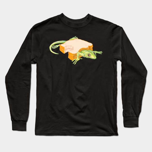 Lizard Sandwich Long Sleeve T-Shirt by ZacharySweet